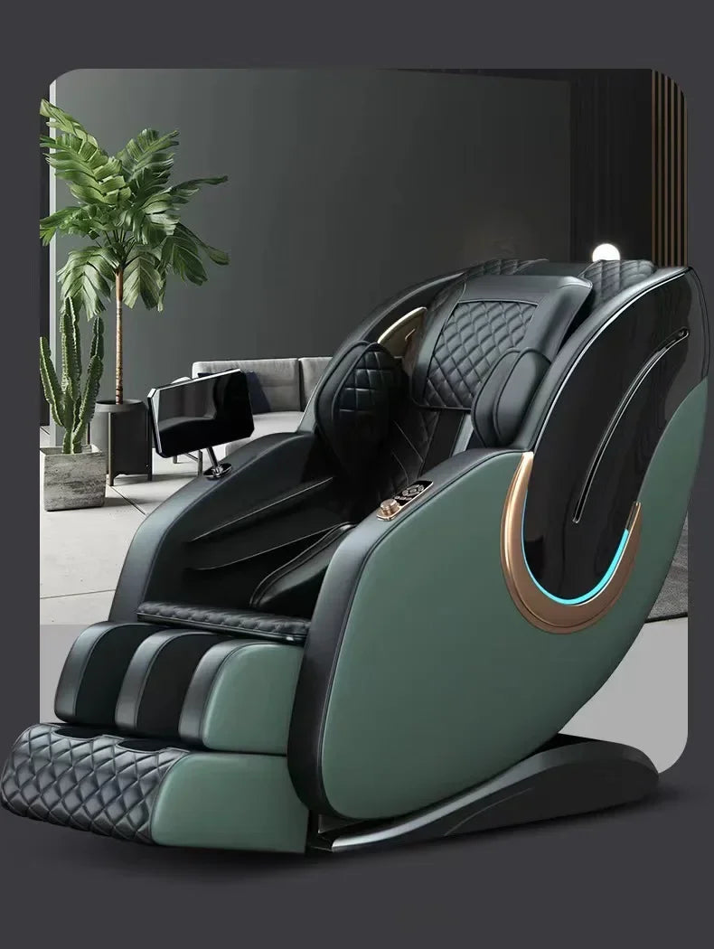 Asmt56 kommerzieller Massagesessel für Mittelalte und Senioren, vollautomatischer Zero-Gravity-Reisesessel, Home-Jade-Bewegungskabine