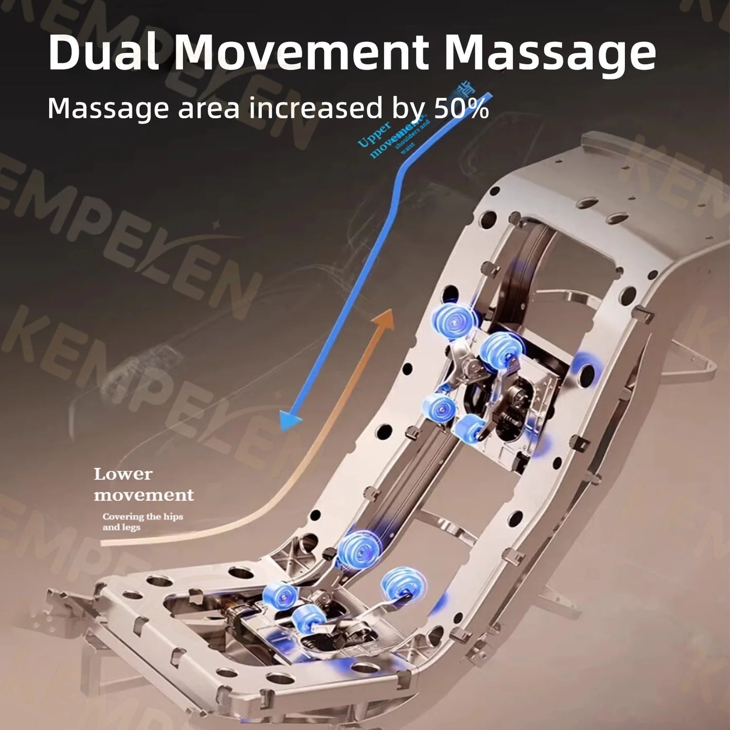 Dual-Core 4-Hand Massage Chair – Full Body Airbag Wrap, Optical Body Scan, Extended SL Track, Deep Leg & Foot Massage
