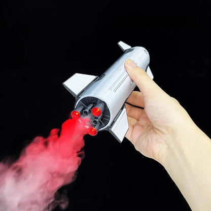SpaceX Starship 1:200 Model Humidifier with Flame Effects – Functional Rocket Launcher Decorative Ornament
