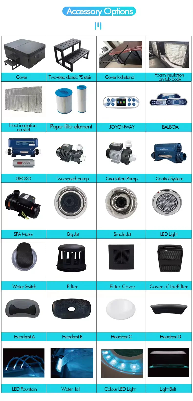 Schwarze Acryl-2-Personen-freistehende Luftstrahl-Massage-Badewanne Whirlpool Intelligente LED-Licht-Spa-Badewanne
