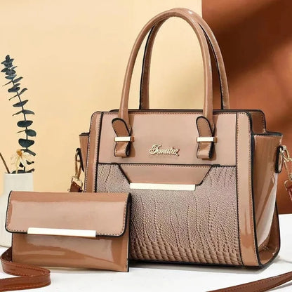 Sac à Main Femme 2025 – Grand Format Motif Croco – Sac Bandoulière / Tote Élégant en Cuir PU Haute Qualité