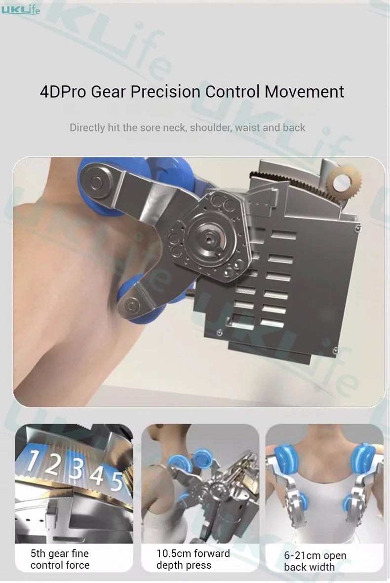 Dual-Core 4D SL-Track Zero-Gravity-Massagesessel | Ganzkörper-Thai-Stretch & Fußverlängerung | 3 Jahre Garantie Luxuriöser Elektrischer Massagesto