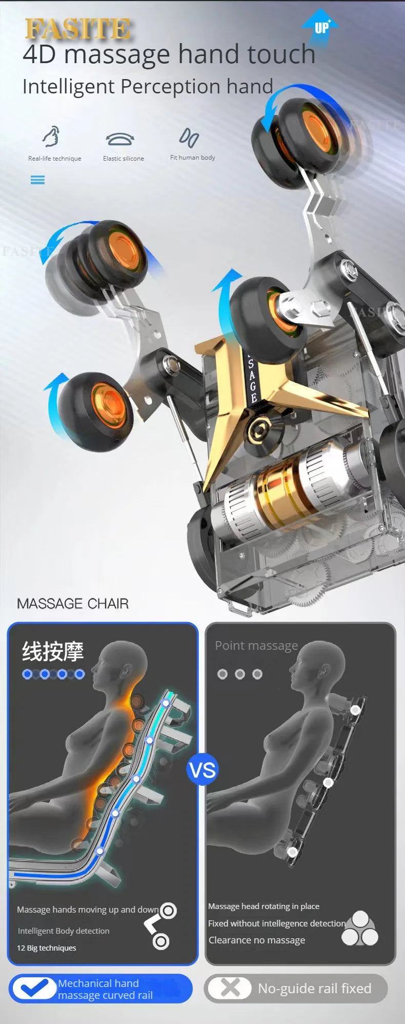 4d Zero Gravity SL Massage Chair Home Full Body Electric Multifunctional Luxury Space Capsule Intelligent Massage Sofa