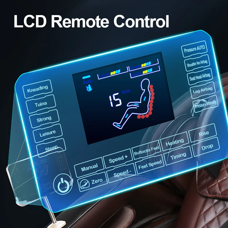 Jare B5 Großhandel OEM ODM Fabrikpreis Heißer Verkauf Luxus Leder Zero Gravity Elektrischer Ganzkörper-Massagesessel