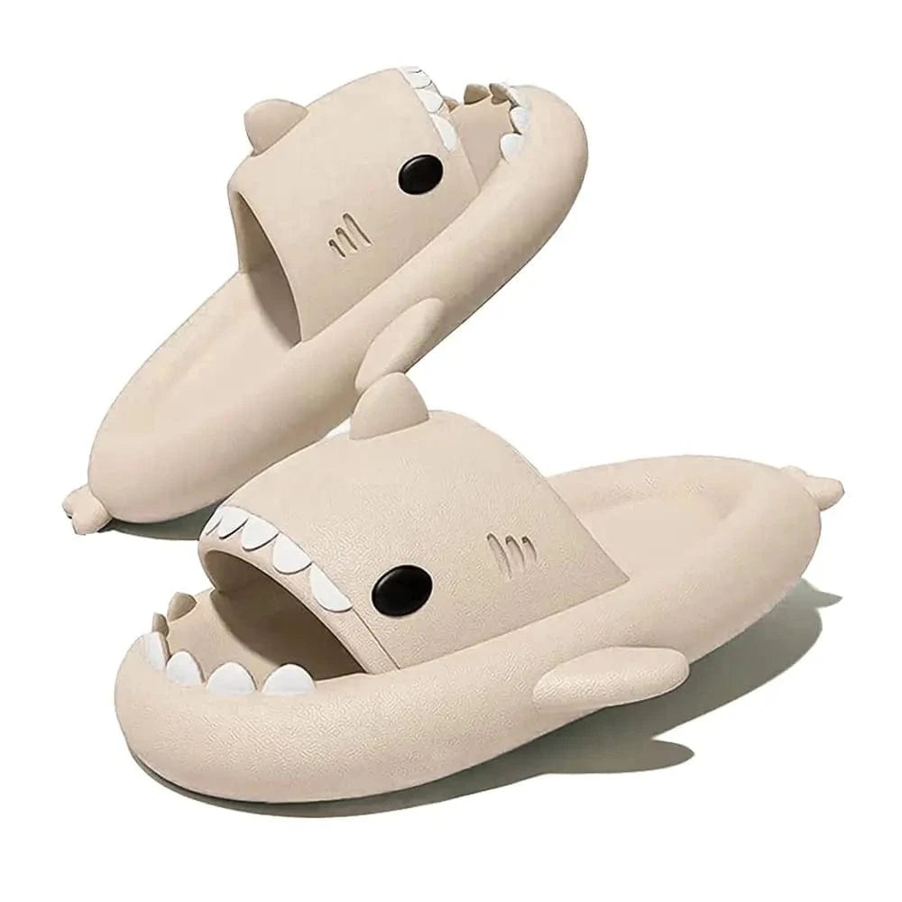 Shark Cloud Slides – Funny EVA Slippers for Women, Men & Kids