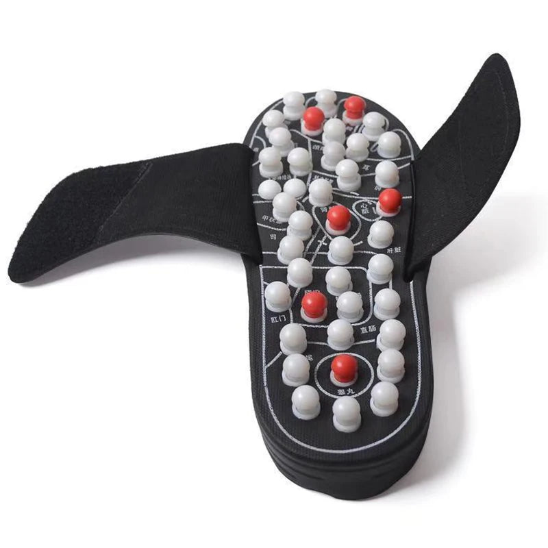 Akupressur-Massage-Pantoffeln, Therapie-Massagegerät Schuhe für Füße Unisex Home Flip Flop Gesundheitswesen Medizinische rotierende Fußmassage-Schuhe