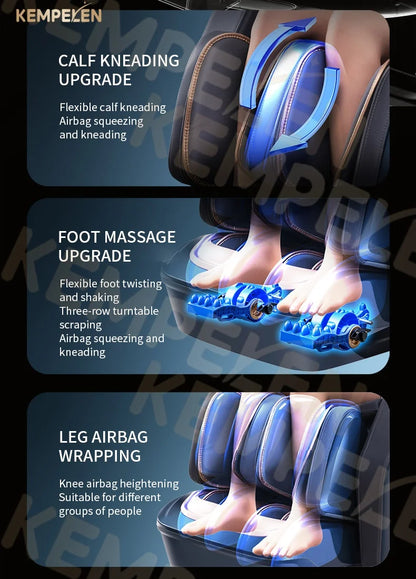 Dual-Core 4D All-in-One Massage Chair | Full Body SL Track & Zero Gravity | Advanced Leg & Foot Comfort