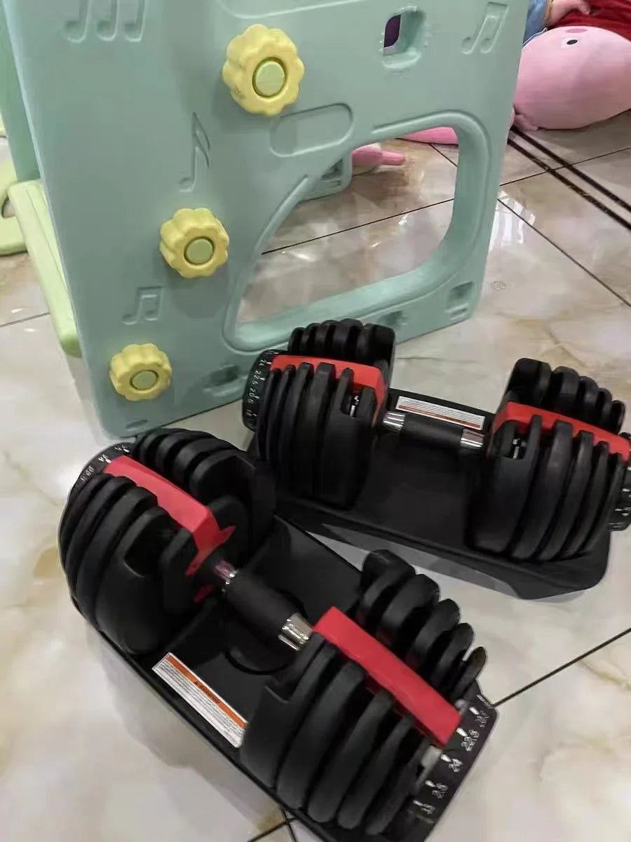 In Stock Home Gym Multi-function Cast Iron Dumbbells 24kg 40kg 52.5lbs 90 Lbs Adjustable Dumbbell Set