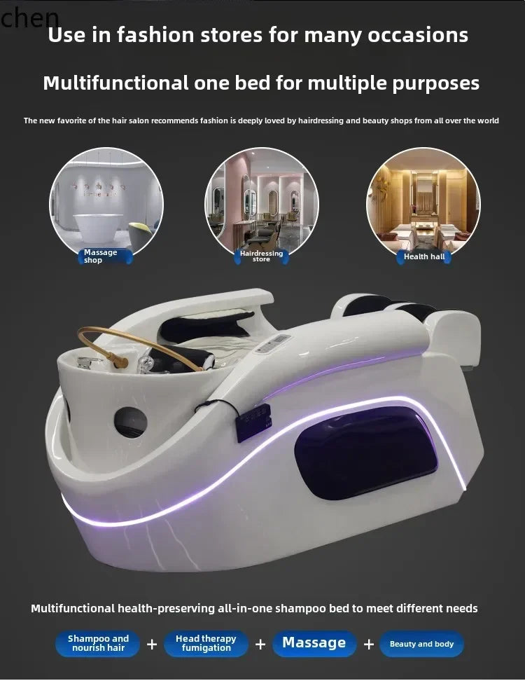 HT Automatische Intelligente Elektrische Massage-Shampoo-Liege Friseursalon Haar-Wasserkreislauf-Friseursalon-Massageliege