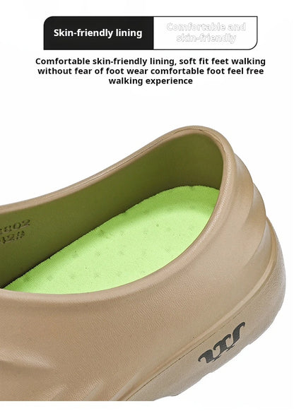 Summer Chef Shoes Anti Slip and Oil Proof Work Shoes Lazy Slippers  Casual Trendy Slippers One Step Fashion Shoes Sports Shoes