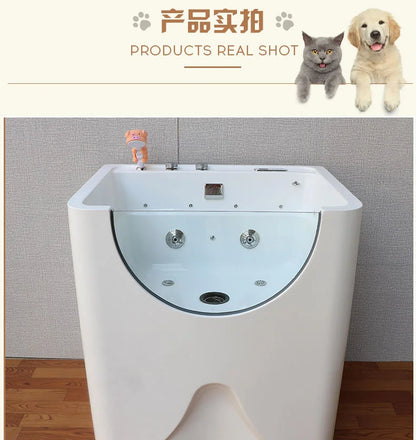 2026 PETSPROOFING Indoor unabhängige Konstanttemperatur-Haustierbadewanne Katze und Hund Spa-Badewanne Jet-Lampenperlen-Badewanne