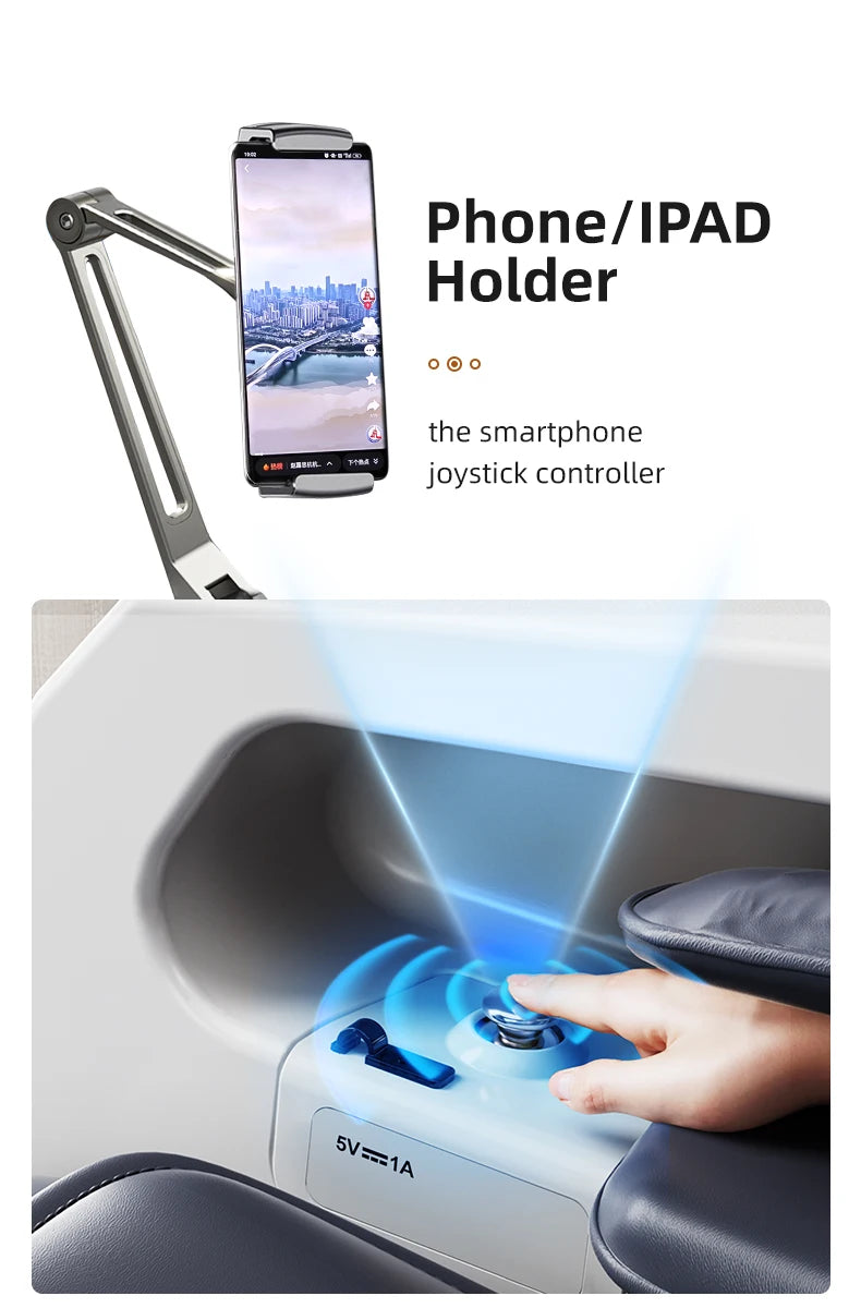 Massagesessel 5d Zero Gravity mit Heizung 2023 4d Massagesessel Kabelloses Telefonladegerät