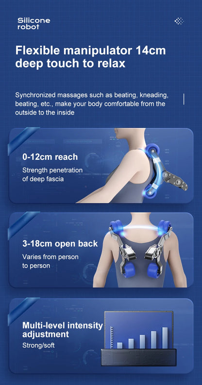 Home Use Automatic Multi-Function Full-Body Space Capsule Zero-Gravity Smart SL Dual-Track Massage Chair - Factory Direct