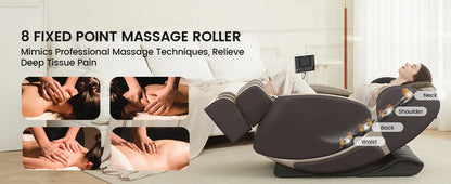 BS06New Design Remote Control Electric Luxury AI Voice Heating Full Body Home Massage Chair with Vibration and Musical Function