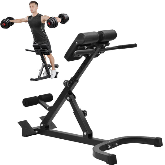 Hyperextension Roman Chair, klappbare Rückenstreckerbank, verstellbares Home-Gym-Gerät für das Core-Training