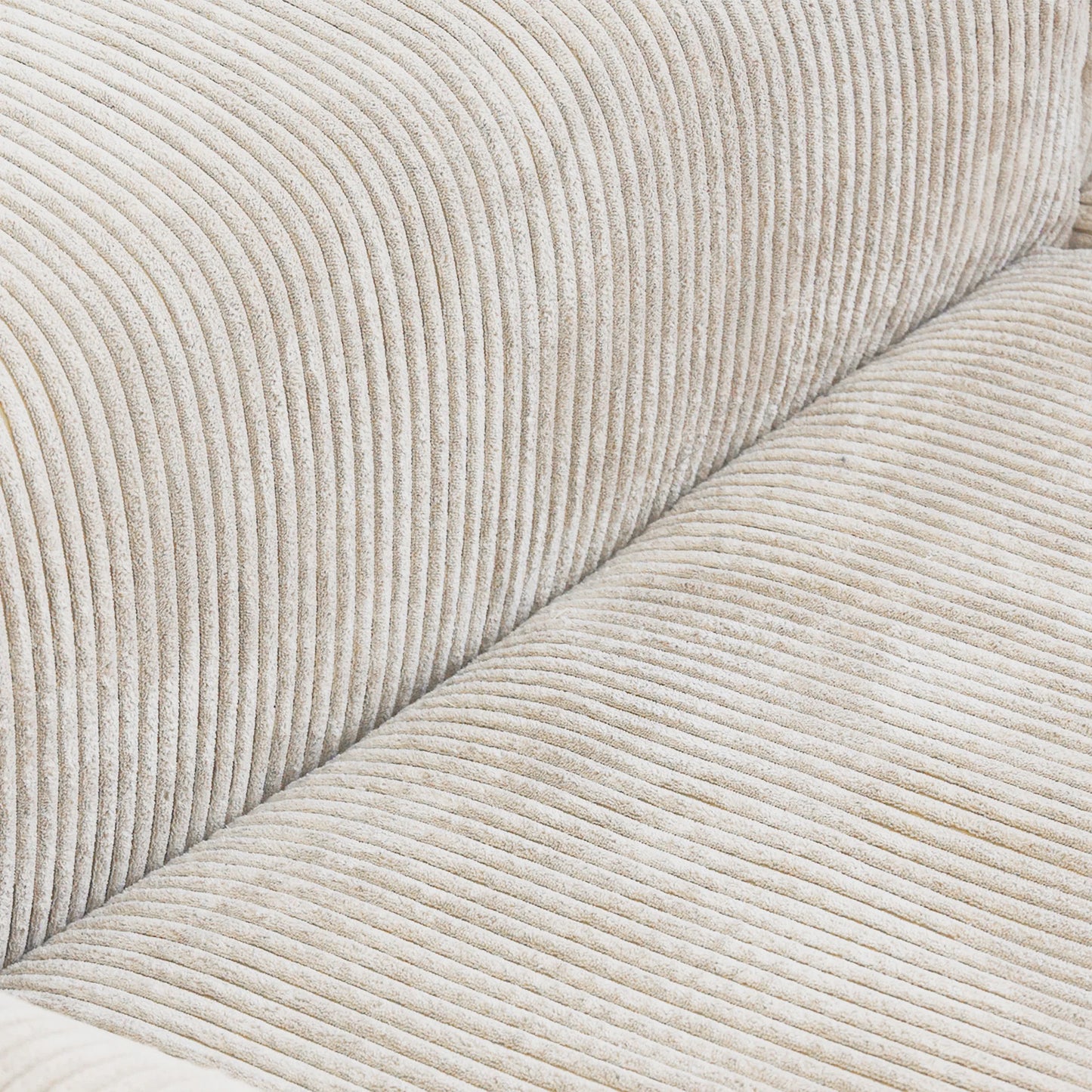 Modernes Cord-Sofa mit 4 Kissen, 102" L-förmiges Sofa mit Chaiselongue und Ottoman, Hartholzrahmen-Sofa für das Wohnzimmer