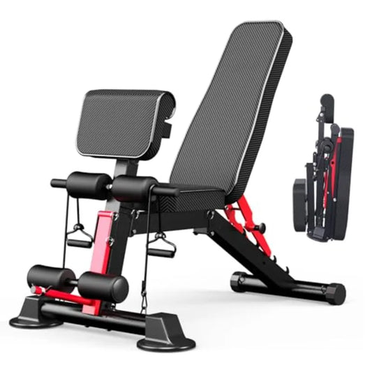 Verstellbare Hantelbank, Gewichtsbänke für das Training, werkzeuglose Montage, tragbares Design für Fitness-Krafttraining-Geräte