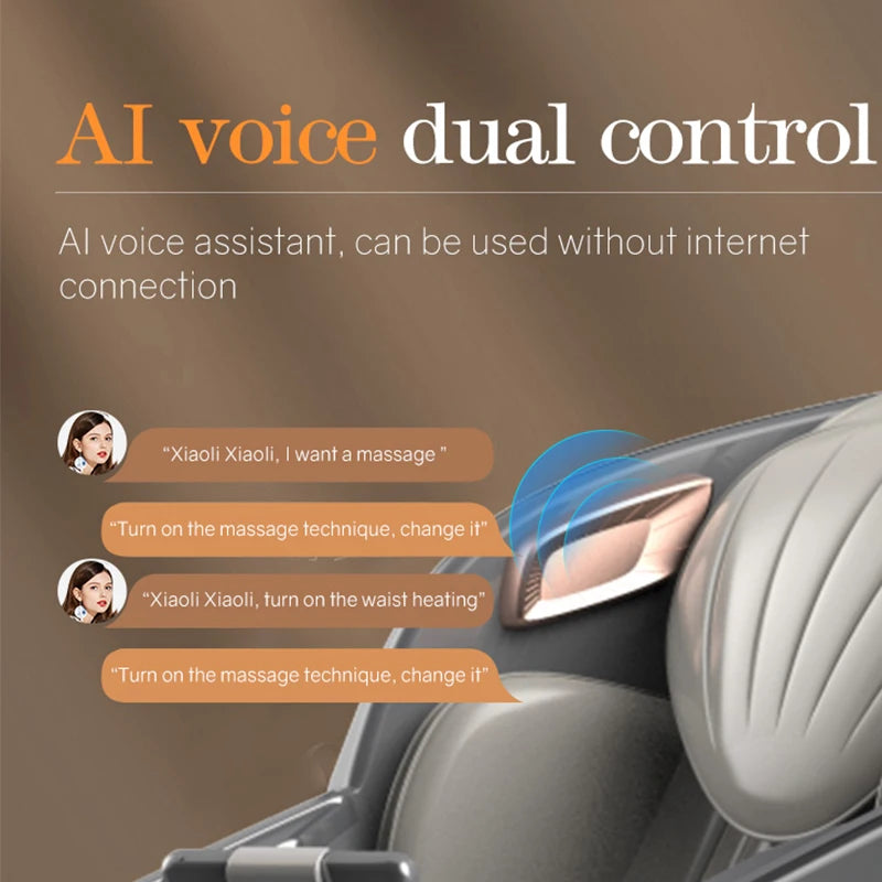 Full Body Zero Gravity Recliner Chair Heat Therapy Foot Roller Massage Chair Electric Shiatsu Vibrating Airbag Massage System