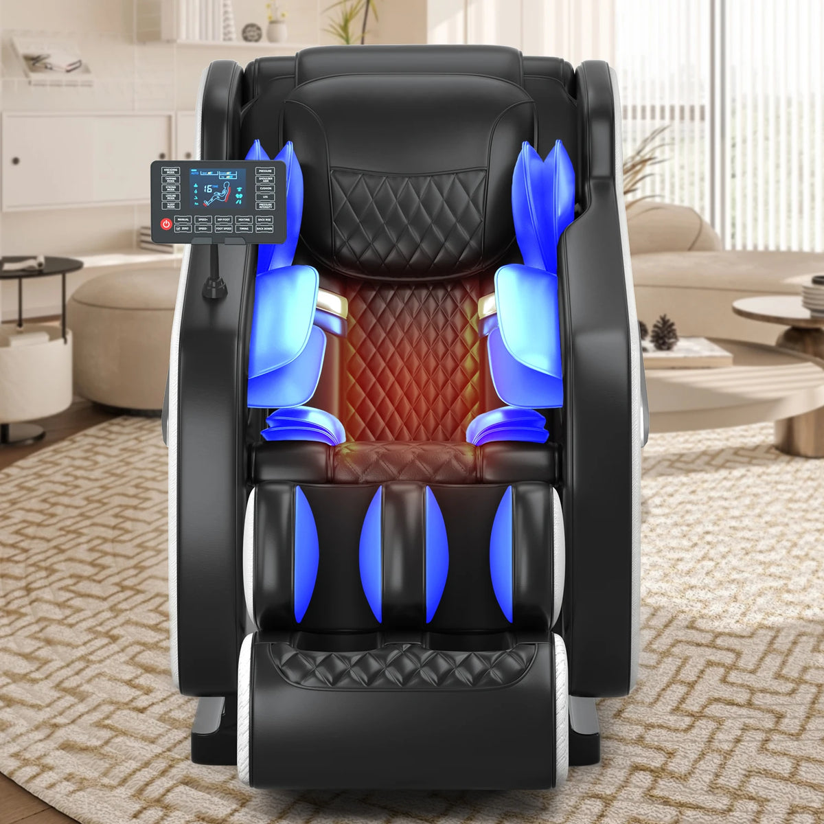 massage chair 4d zero gravity Automatic Heating Massage Chair Bluetooth Music  with Airbag Reclining Shiatsu Massage Chair