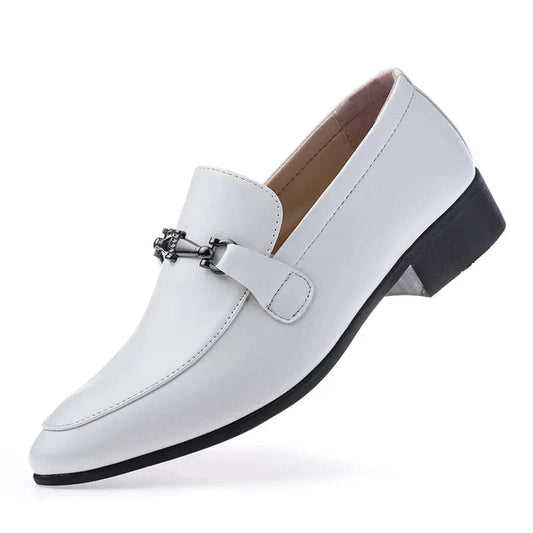 Herren Businessschuhe aus weißem Leder – Oxford Hochzeitsschuhe & formelle Schuhe 2025