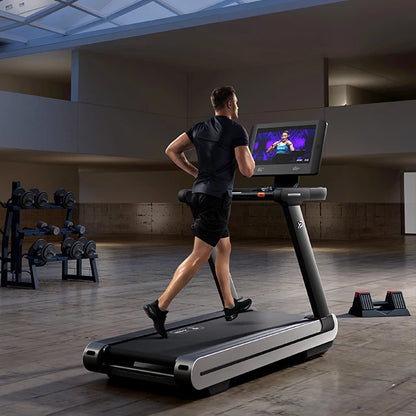 Neues Fitnessgerät Halbkommerzielles Laufband MX Neigung Super Wifi Touchscreen Laufband AC Motor Elektrisches Laufband
