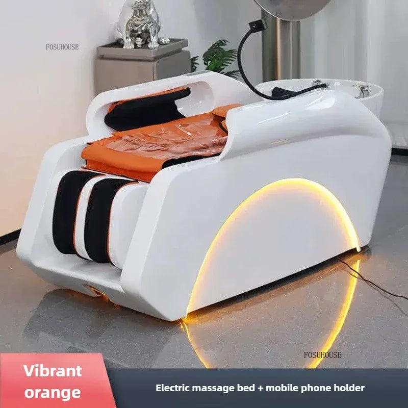 Multifunktionales Massage-Shampoo-Bett Friseursalon Spezial-Shampoo-Stuhl Salon Head Spa Ausrüstung High-End Salonmöbel