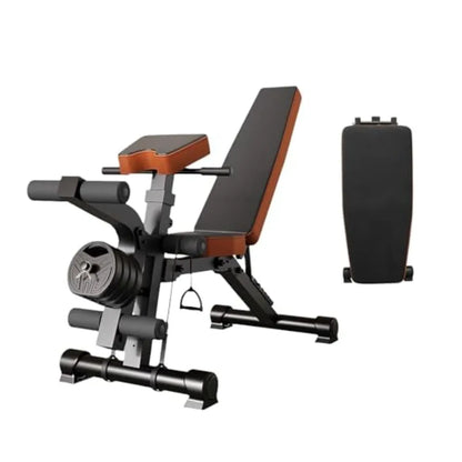 Verstellbare Hantelbank, klappbar, für Home-Gym-Training, flach, schräg, negativ, Bauchmuskeln, für Ganzkörpertraining