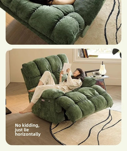 Smart Elektrischer Lazy-Sofa-Sessel Wohnzimmer Modern Einzelsitz mit Schlafmodus Multifunktionales Design Komfortable Ruhe