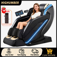 Luxus-Massagesessel Zero Gravity Ganzkörper-Airbag SL-Track Heizung Bluetooth-Musik AI-Sprache Bürostuhl 3 Jahre Garantie