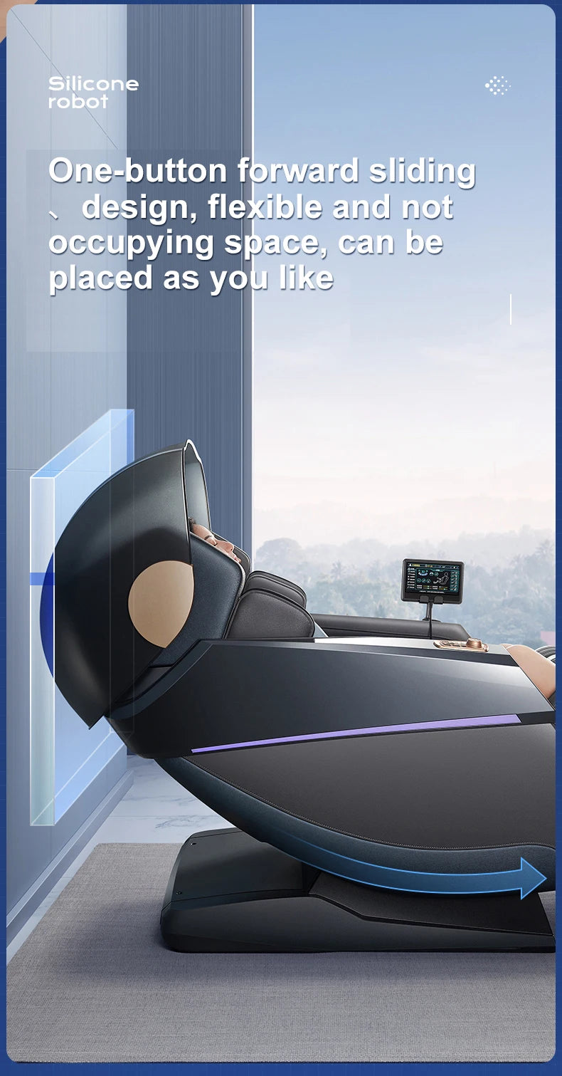 Home Use Automatic Multi-Function Full-Body Space Capsule Zero-Gravity Smart SL Dual-Track Massage Chair - Factory Direct