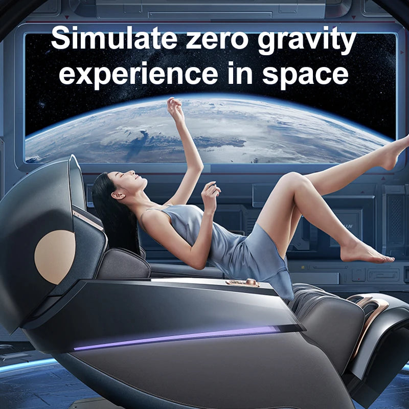 Home Use Automatic Multi-Function Full-Body Space Capsule Zero-Gravity Smart SL Dual-Track Massage Chair - Factory Direct