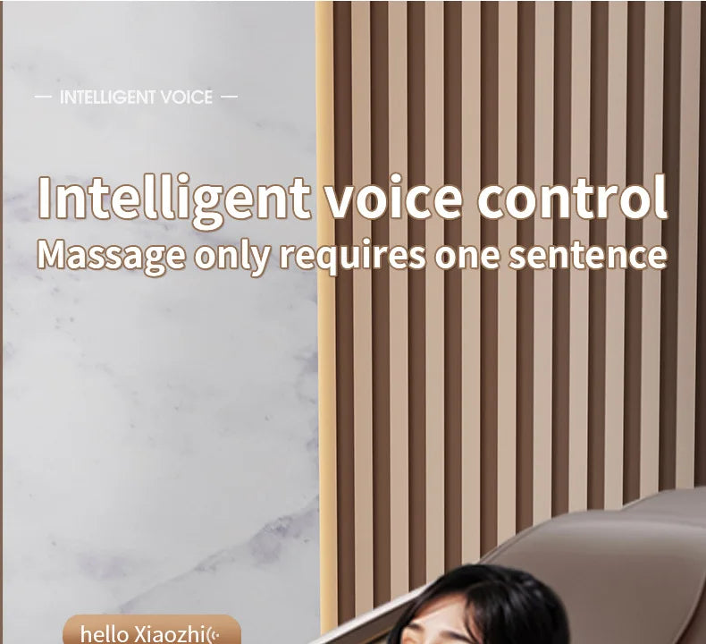 Cross-border wholesale massage chair English household multi-function voice space capsule full body electric massage sofa chair