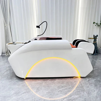 Fumigation Massage Head Spa Fully Automatic Intelligent Salon Furniture for Hair Salon High-end Commercial Shampoo Bed for Club