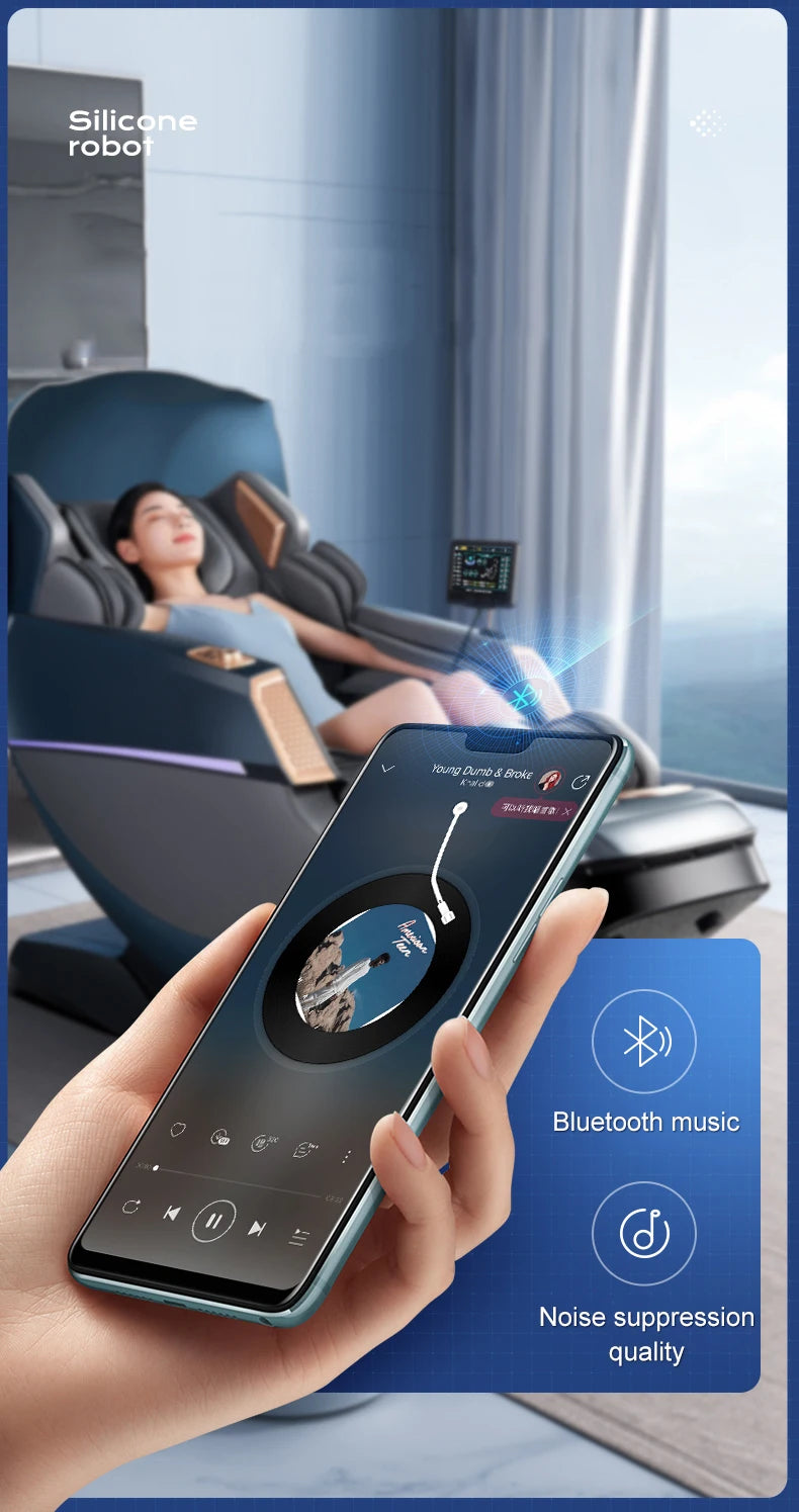 Home Use Automatic Multi-Function Full-Body Space Capsule Zero-Gravity Smart SL Dual-Track Massage Chair - Factory Direct