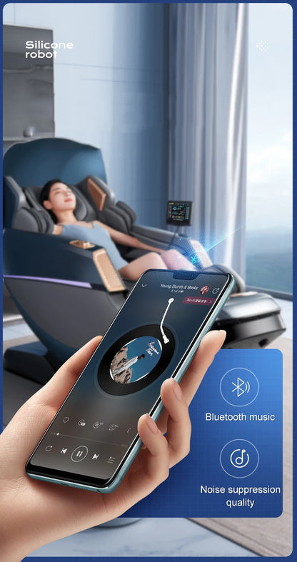 Home Use Automatic Multi-Function Full-Body Space Capsule Zero-Gravity Smart SL Dual-Track Massage Chair - Factory Direct