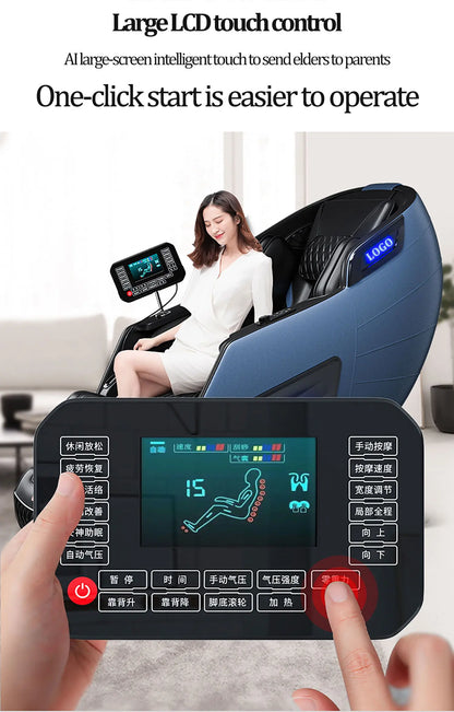 3  Year Warranty UKLife 4D SL-Track Full Body Air Bag Zero Gravity  Luxury Electric Massager Chairs For Office  Massage Sofa
