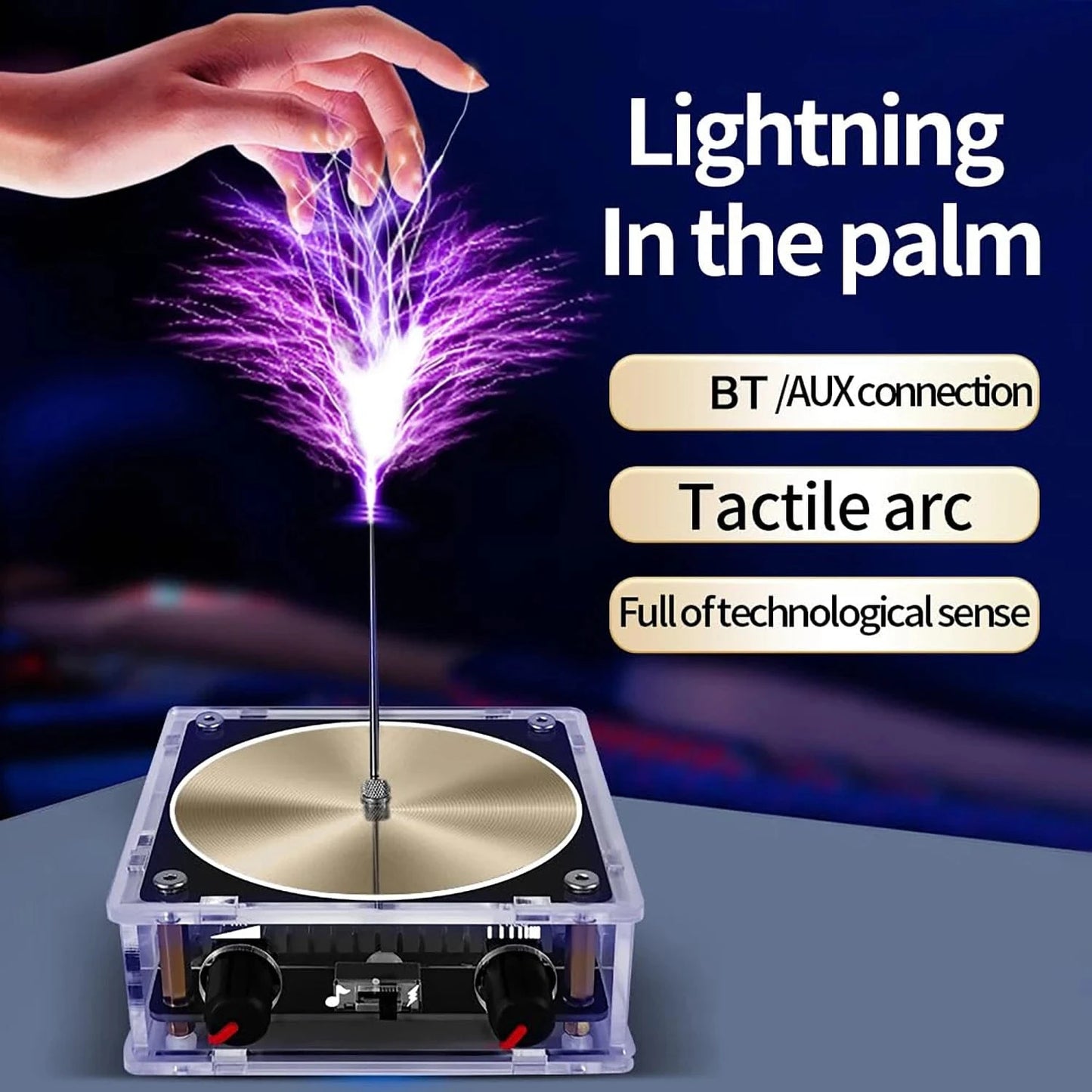 Bluetooth-Compatible Music Tesla Coil Speaker – Touchable Arc Generator for Science Education