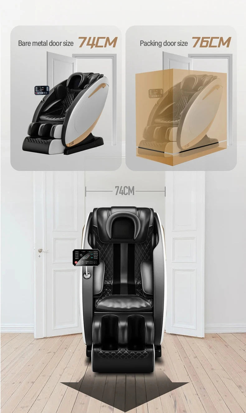 Fauteuil de massage électrique à rouleaux 3D à gravité zéro pour le corps entier