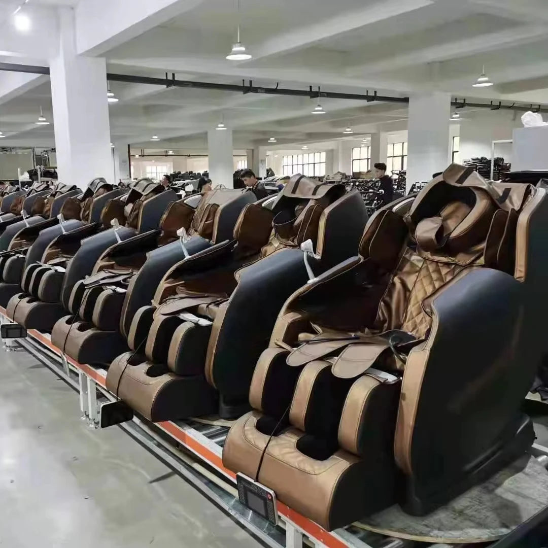 Best Quality Luxury Zero Gravity Electric Massage Chair Hot Sell Smart Leather Chair for Body and Foot Relaxation for Home Use
