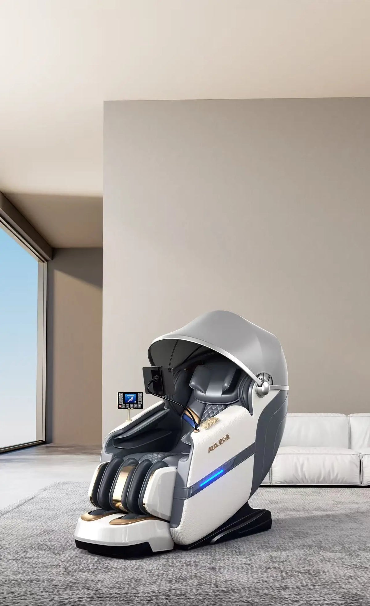 Massagesessel Luxus 4D Zero Gravity Leiser Körper-Spa-Massage Voll intelligente elektrische Haushalts-SL-Doppelgleis-Luxussofa