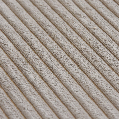 Modernes Cord-Sofa mit 4 Kissen, 102" L-förmiges Sofa mit Chaiselongue und Ottoman, Hartholzrahmen-Sofa für das Wohnzimmer