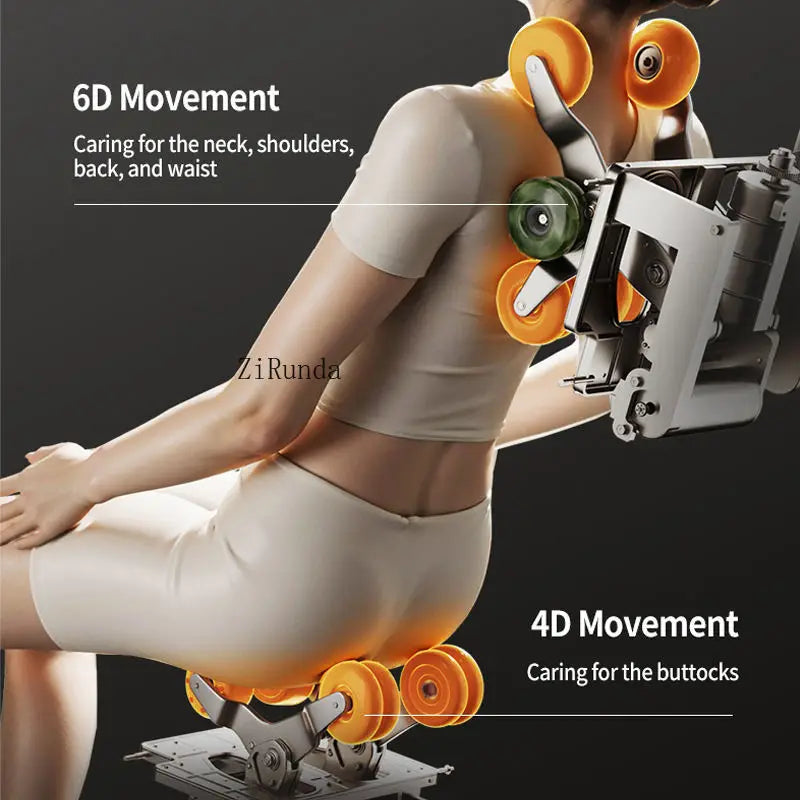Full body zero gravity heating deep tissue massage chair, Bluetooth roller massage chair