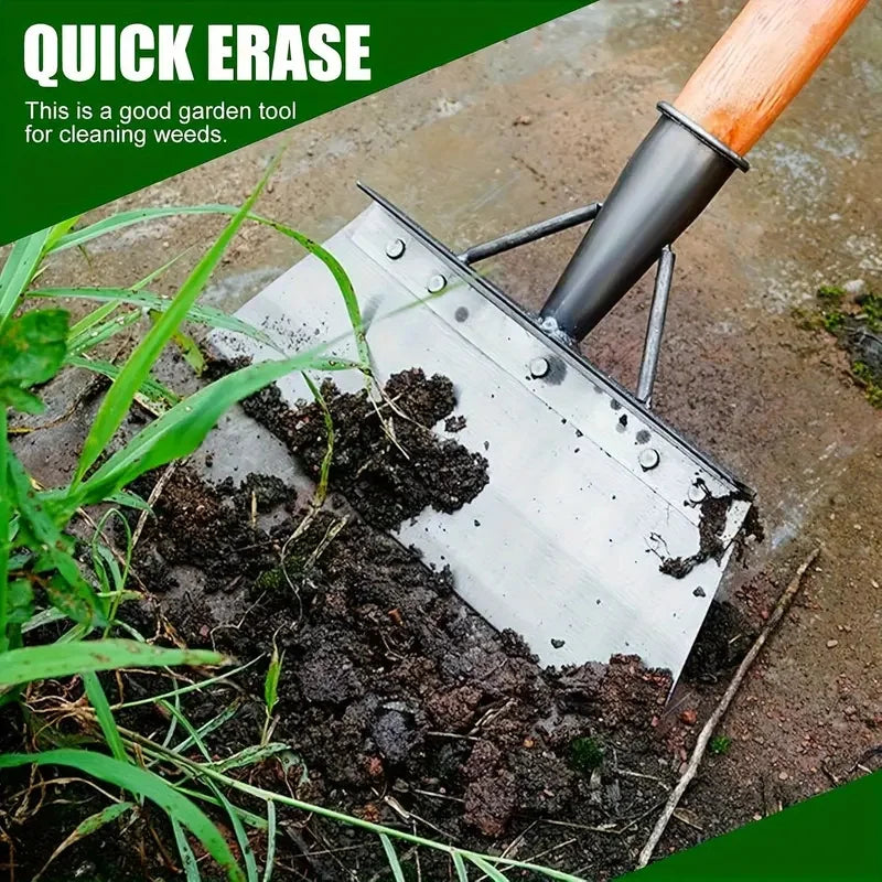 Pelle de désherbage et de bordure en métal robuste |   Outil de jardin multi-usage pour couper, glace, nettoyage, manuel, résistant à la rouille