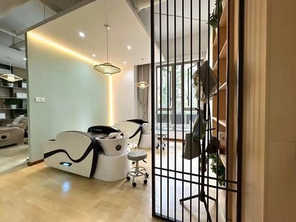 Automatische Haarwasch-Massage-Shampooliege, Kopf-SPA-Liegen, Friseurgeschäft professionelle Friseurdienstleistungen Geschäftsmöbel