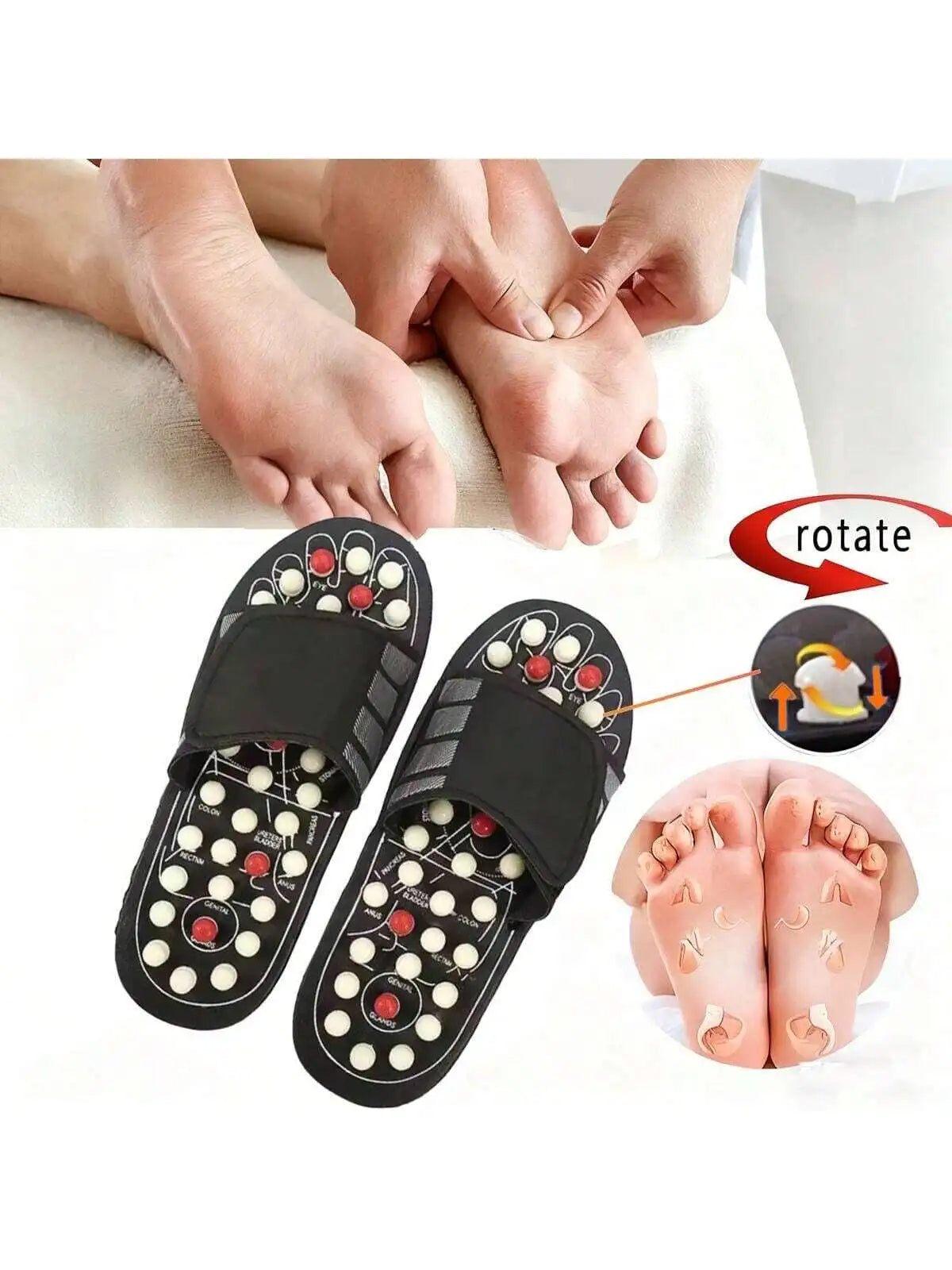 2026 Acupressure Foot Massager  Relief  Stimulation Massage Sandals Slippers Shoes