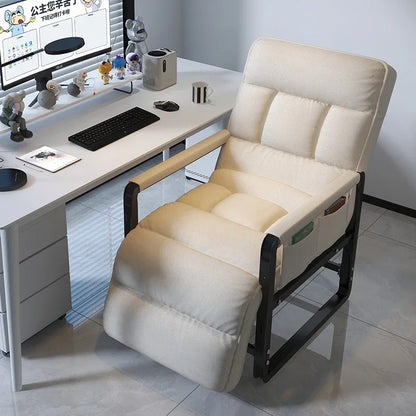 Liegestuhl Bürostuhl Mittagspause Klappstuhl Computerstuhl, kann sitzen und liegen, Zwei-Zweck-Faulenzer-Sofa-Stuhl mit Rückenlehne