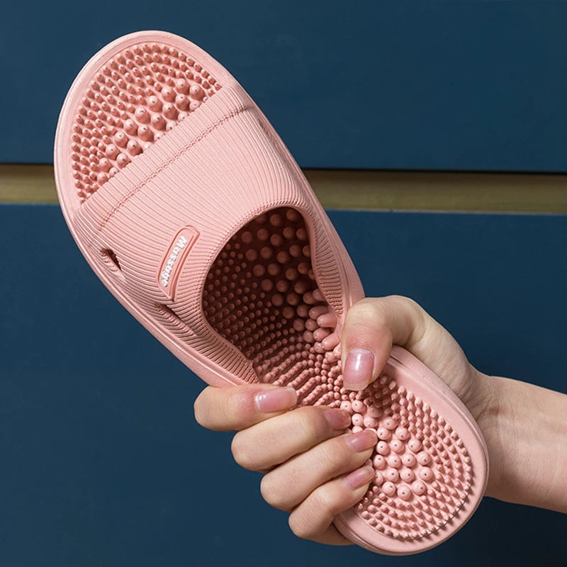 Herren-Badeschuhe aus PVC, Massage, rutschfest, einfarbig, bequem, strapazierfähig, Kühles Pool-Design