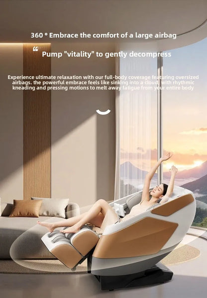 Ganzkörper-Massagesessel, Home Smart, Luxus, multifunktional, Relaxsessel, verstellbar, automatisch, Shiatsu, Entspannungstherapie, Design