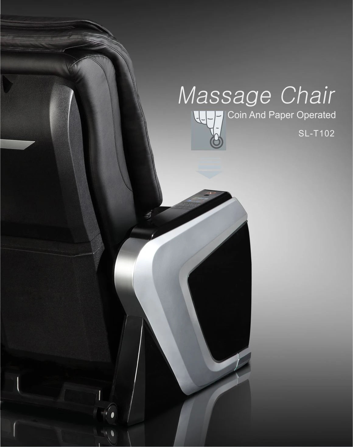 Luxury IRest T102 3D Zero Gravity Coin Back Legs Waist Airbags Massage Chair with Dropshipping Service