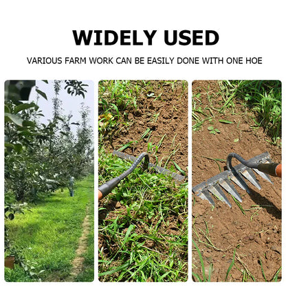 5/6/7/8 dents fer jardinage houe désherbage râteau outil agricole saisir râteau ameublissement sol clou râteau outil artefact herse outil agricole